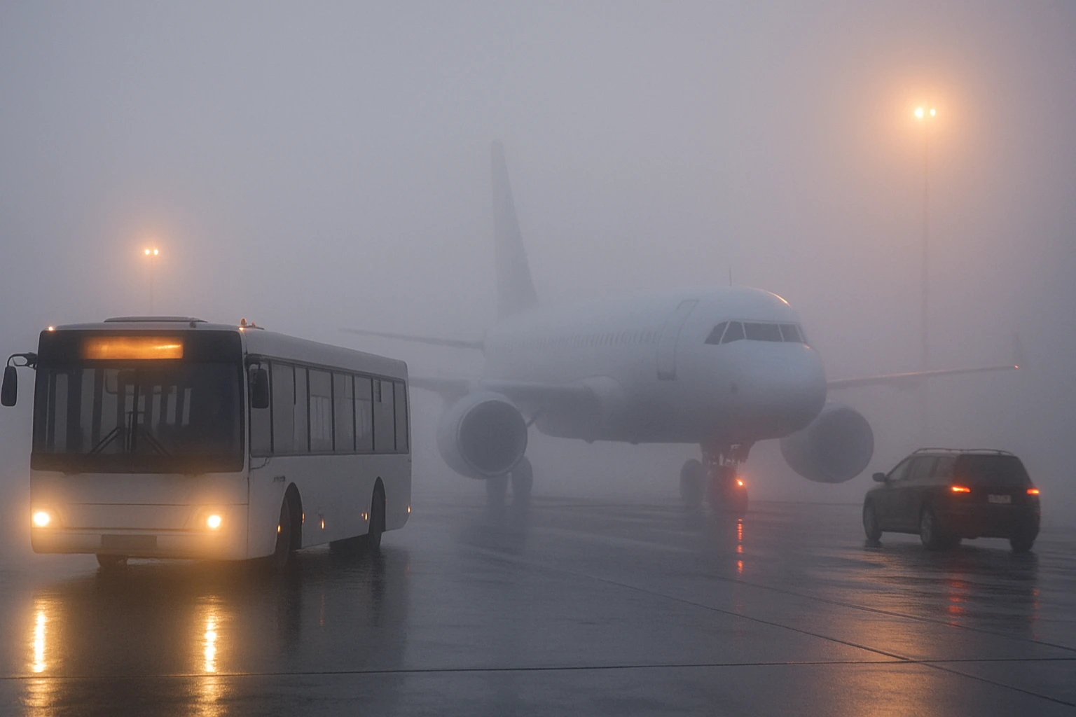 Transportation Disruptions Due to Fog in Kutaisi